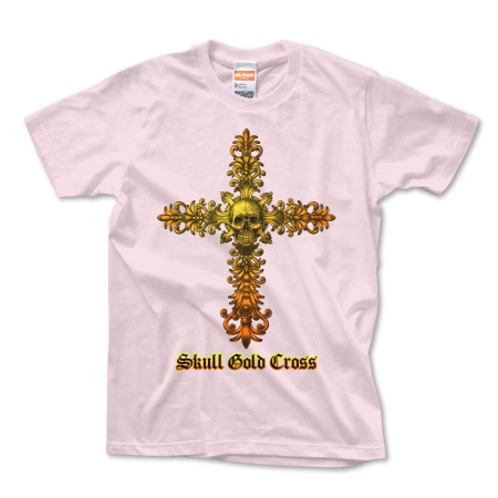 Skull Gold Cross