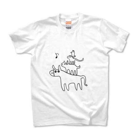 ロバと犬と猫と鳥のtシャツ By S Ph オリジナルtシャツ デザインtシャツ Ohyeah