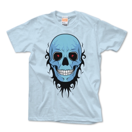 TRIBAL SKULL (blue)