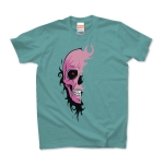 TRIBAL SKULL HALF (pink)