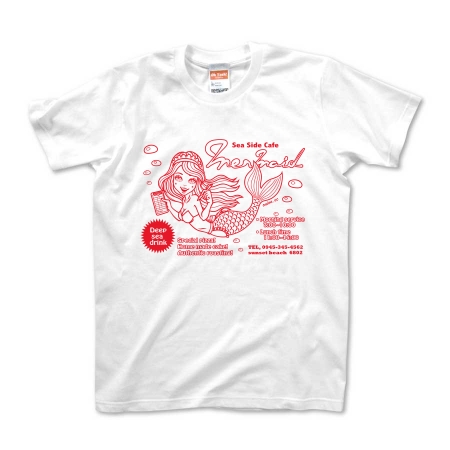 Mermaid cafe (red)