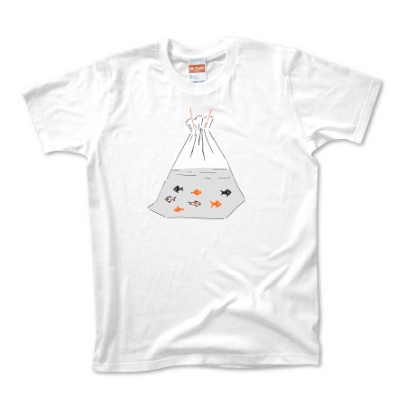 祭りTシャツ「金魚すくい」