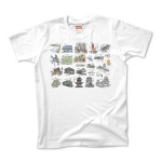 愛媛県観光マップ Tシャツ