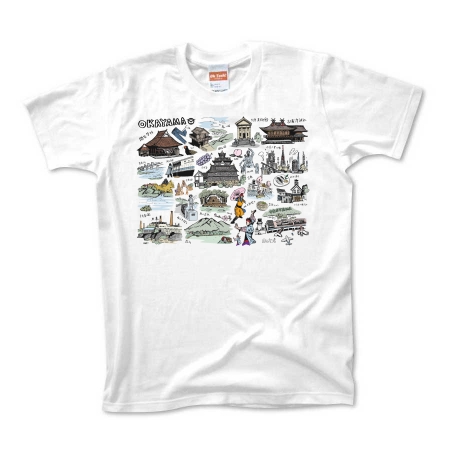 鹿児島観光マップ Tシャツ