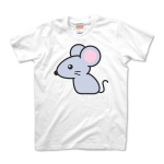 可愛いネズミTシャツ