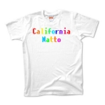 ギモTシャツ カリフォルニア納豆 レインボー