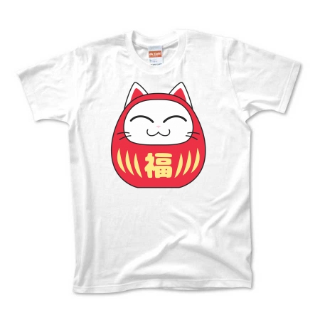 ダルマ猫　Tシャツ