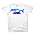 鎌倉土産のサーフィンTシャツ (紺x空)