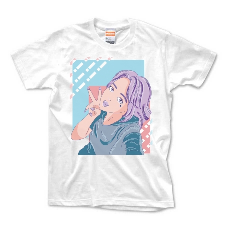 エモい自撮りギャルTシャツ