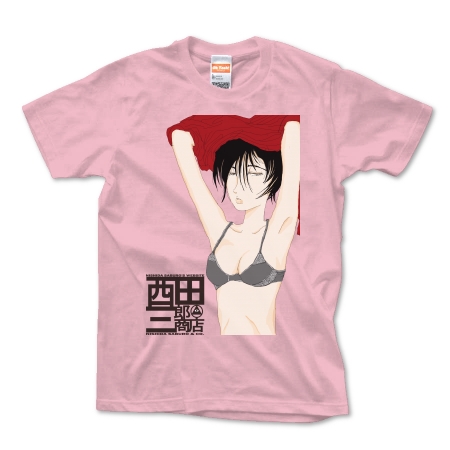せーたーを脱ぐ女 Women S By 西田三郎 オリジナルtシャツ デザインtシャツ Ohyeah