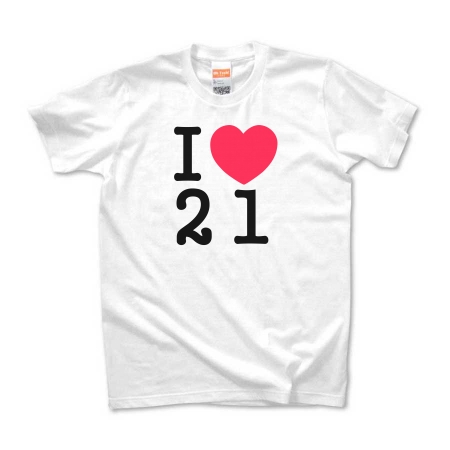 I LOVE 21 WOMEN'S_TEE