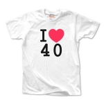 I LOVE 40 WOMEN'S_TEE