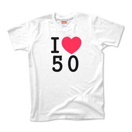 I LOVE 50 WOMEN'S_TEE