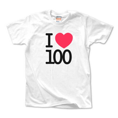 I LOVE 100 WOMEN'S_TEE